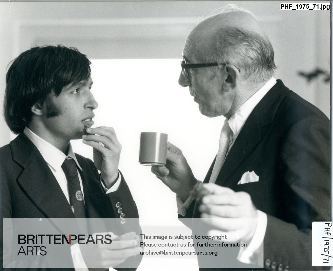 Photograph of Murray Perahia and Clifford Curzon