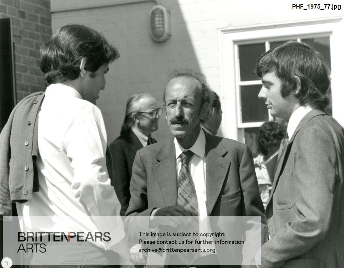 Photograph of Levon Chilingirian, Hans Keller and Simon Rowland-Jones