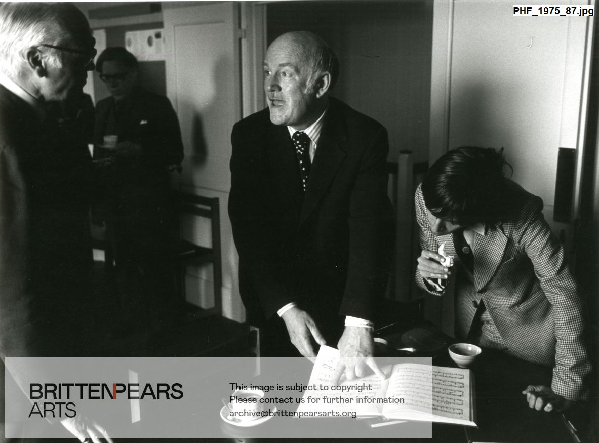Photograph of Sviatoslav Richter, Murray Perahia and William Servaes