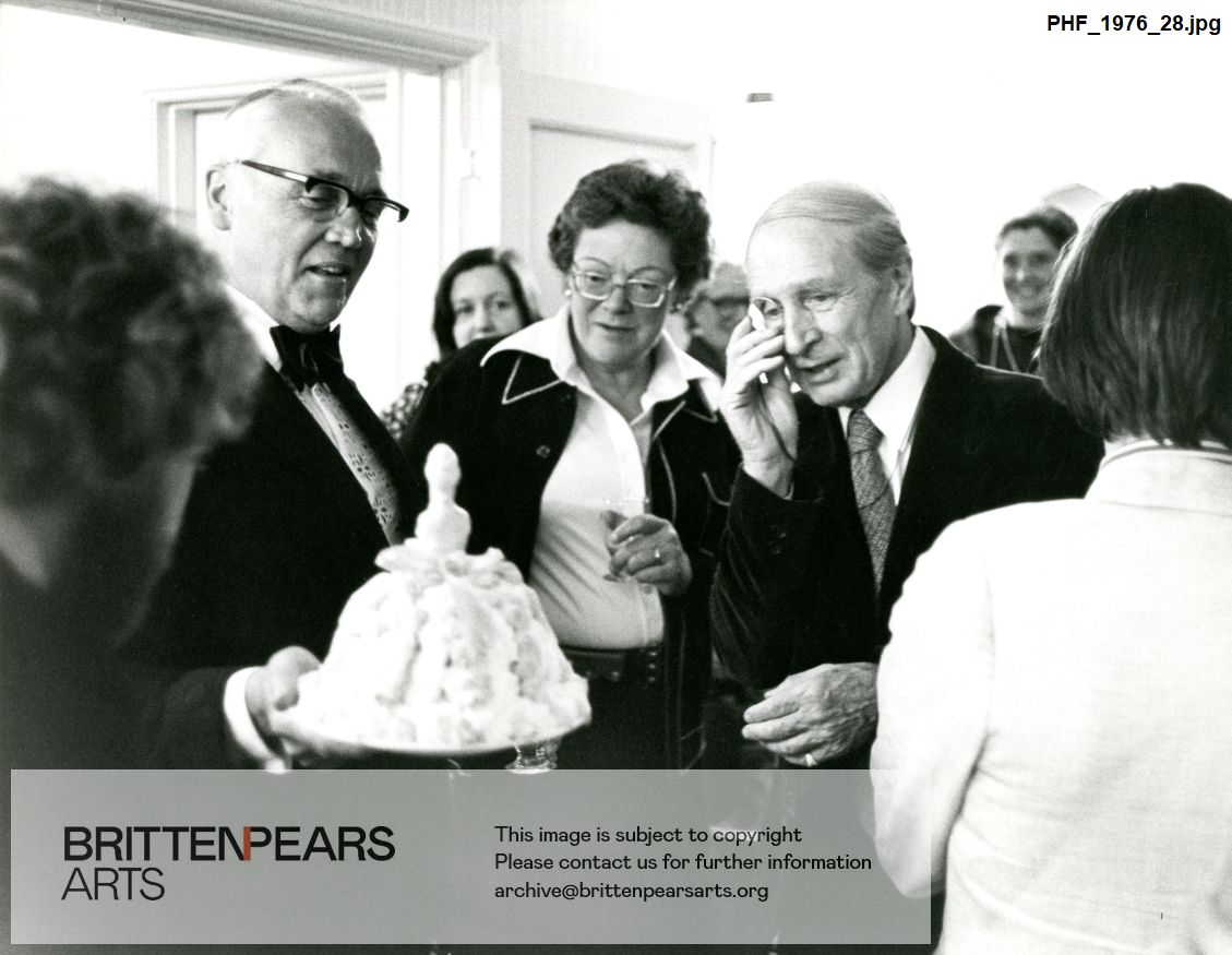 Photograph of William Servaes with Laurens van der Post and wife