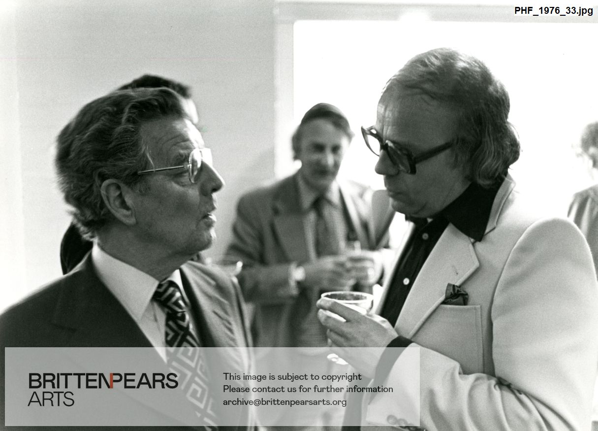 Photograph of Sir Eugene Melville and Donald Mitchell
