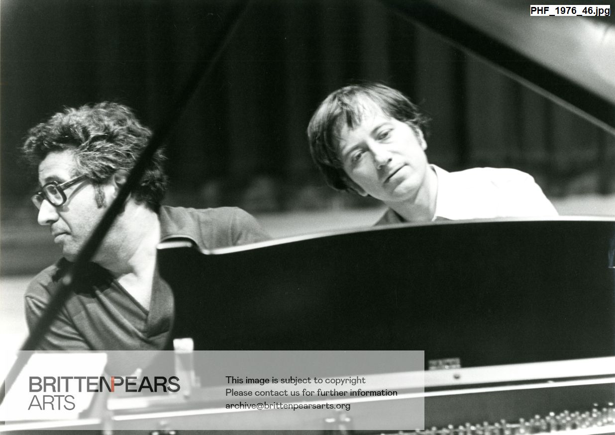 Photograph of Tamas Vasary and Peter Frankl