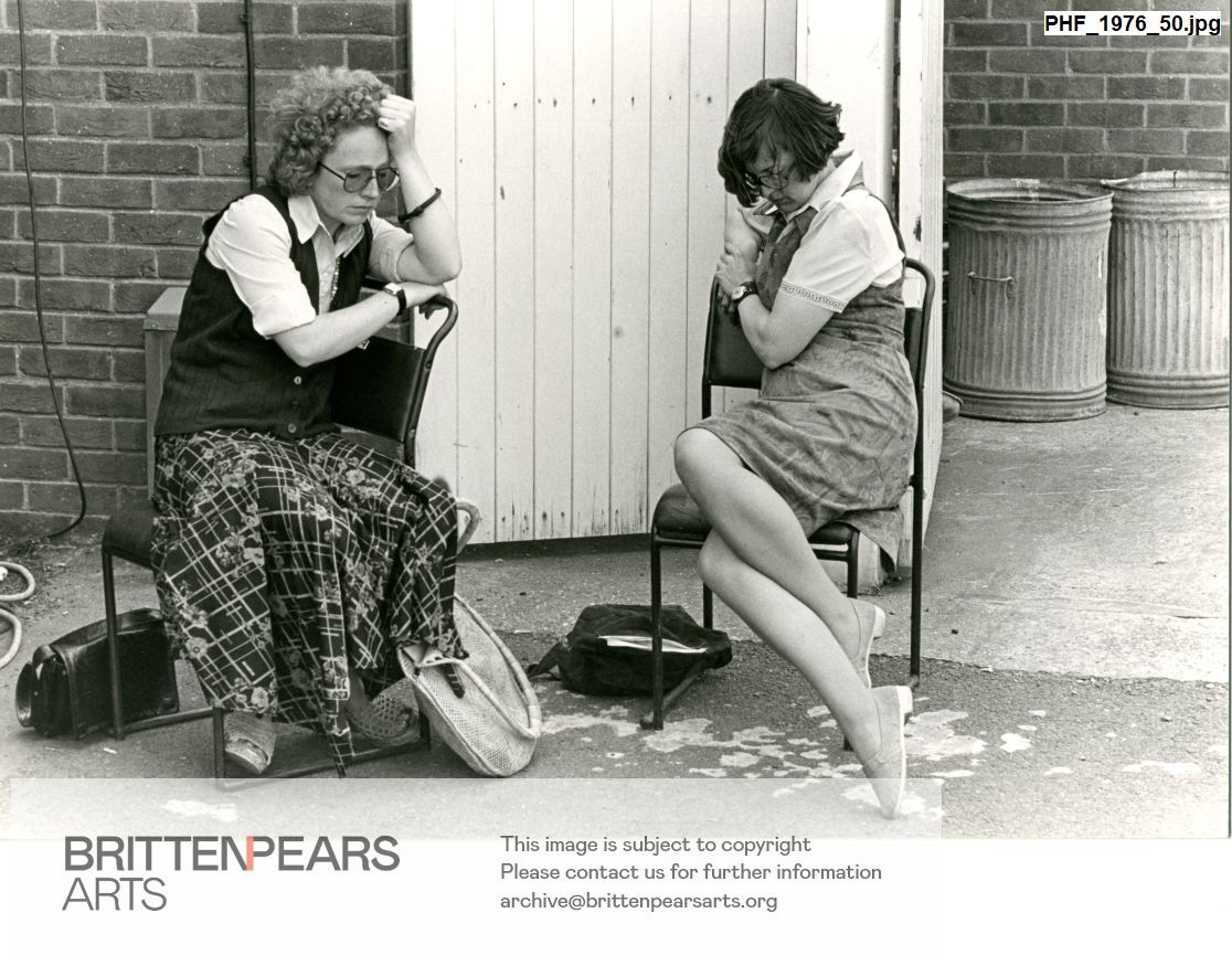 Photograph of Jenni Vaulkhard and Sheila Malham