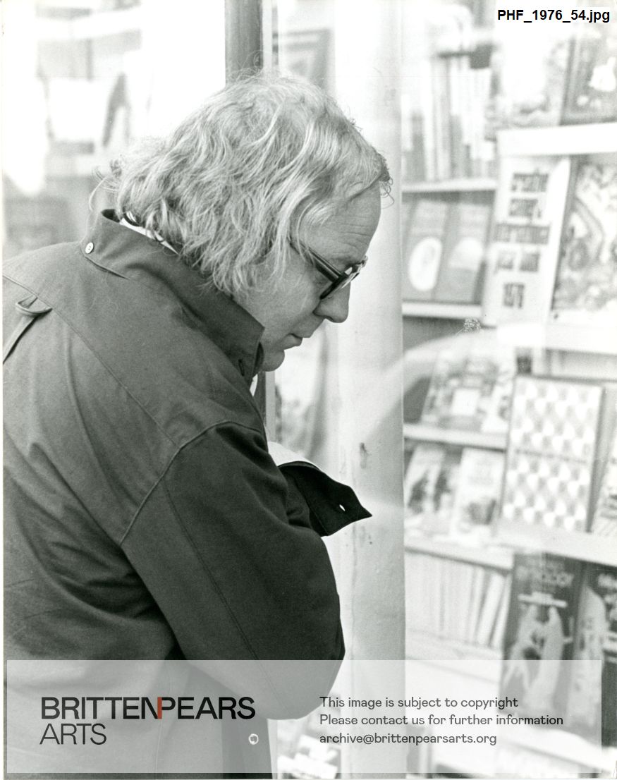 Photograph of unidentified man in Aldeburgh