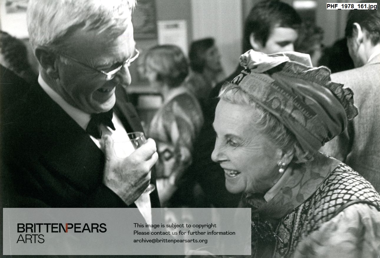 Photograph of Norman Scarfe and Natalie Bevan
