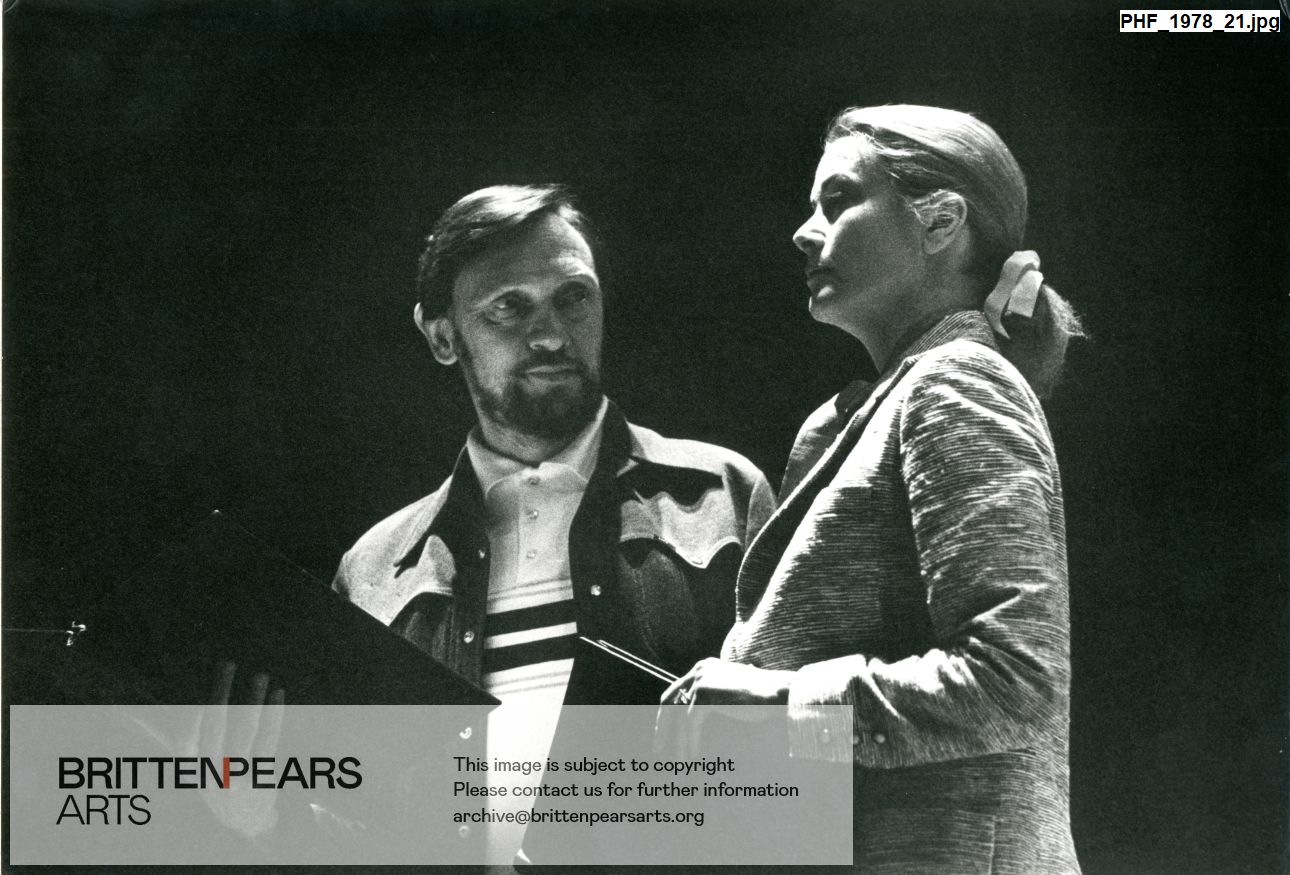 Photograph of Princess Grace of Monaco with Richard Pasco