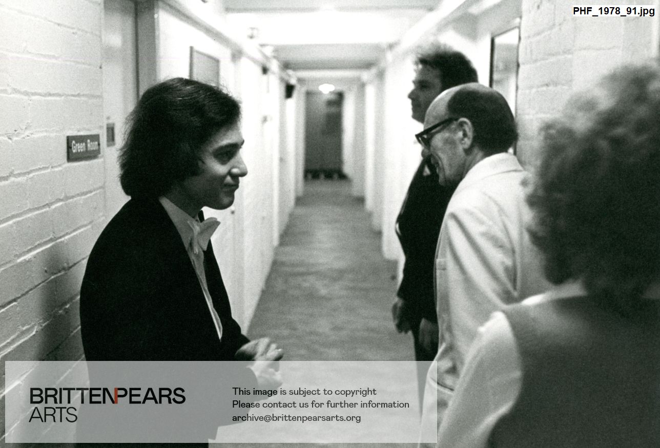 Photograph of Dmitri Alexeev, Steuart Bedford, Cecil Aronowitz and Jenni Vaulkhard