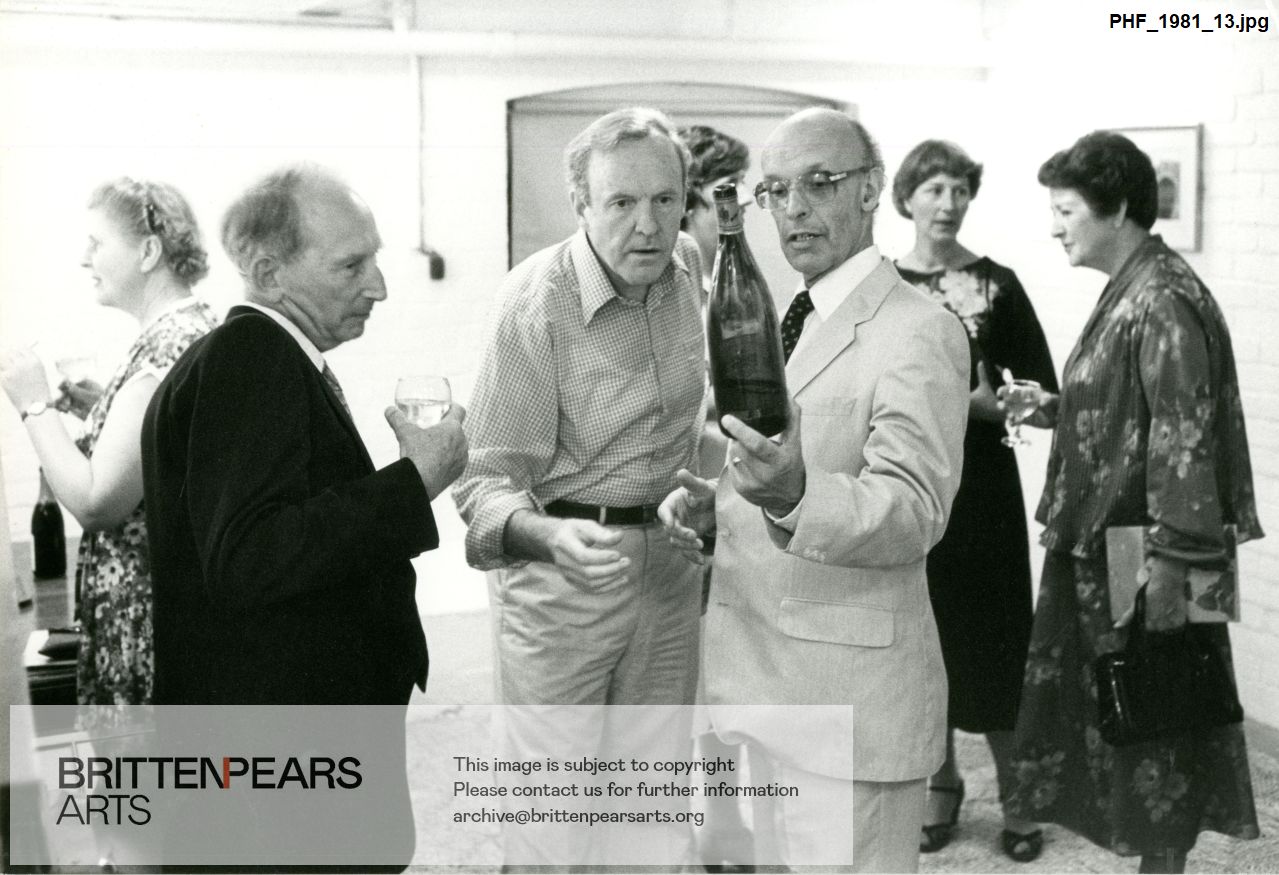 Photograph of group of people at Snape Maltings Concert Hall