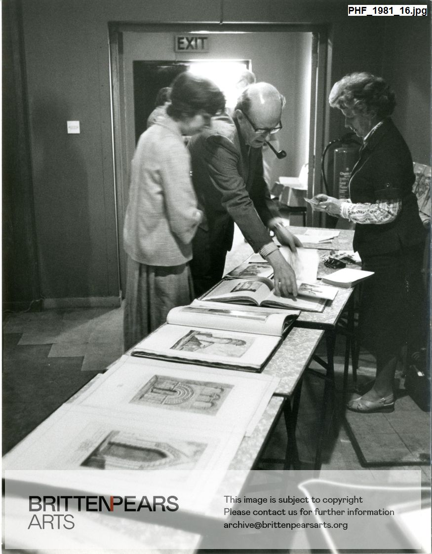 Photograph of unidentified people in Jubilee Hall
