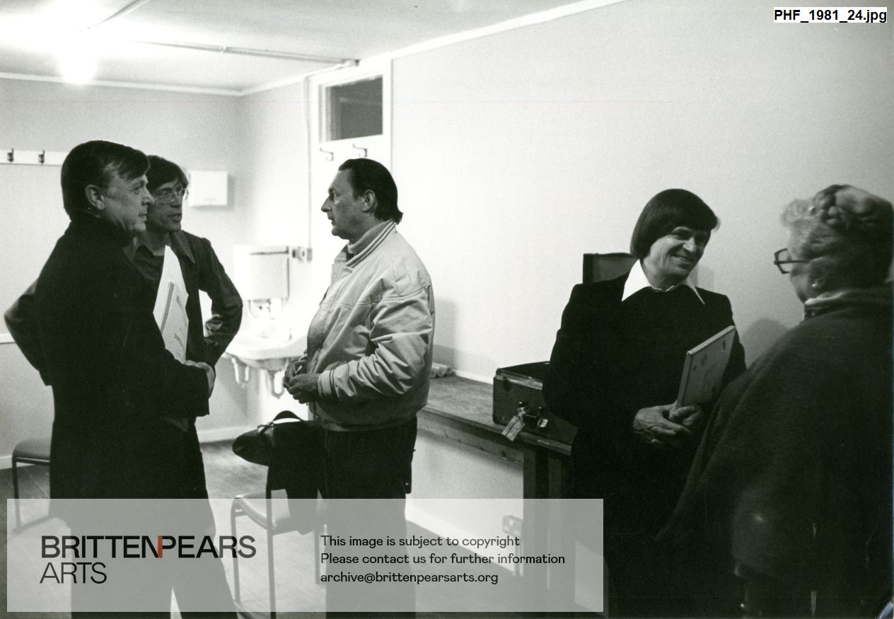 Photograph of Richard Butt, Betty Bean and others