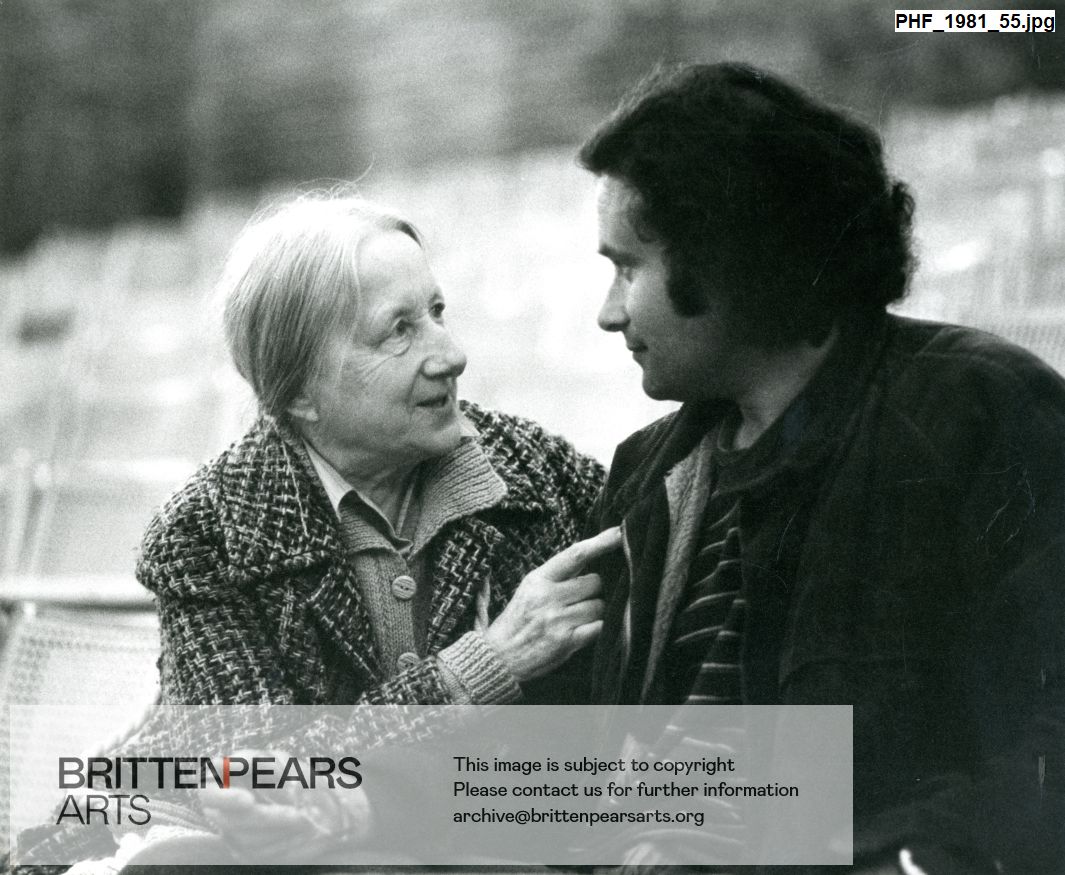 Photograph of Imogen Holst and Colin Matthews