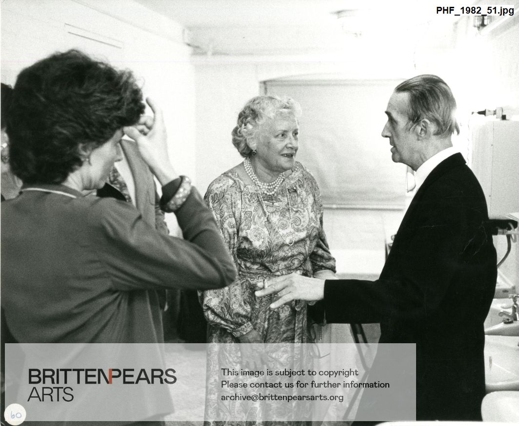 Photograph of HRH Princess of Hesse with George Malcolm