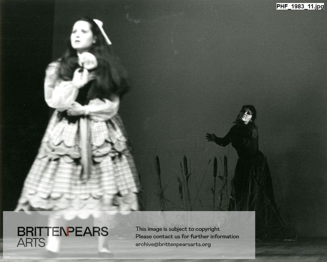 Production photograph of a Britten-Pears School production of Britten's The Turn of the Screw