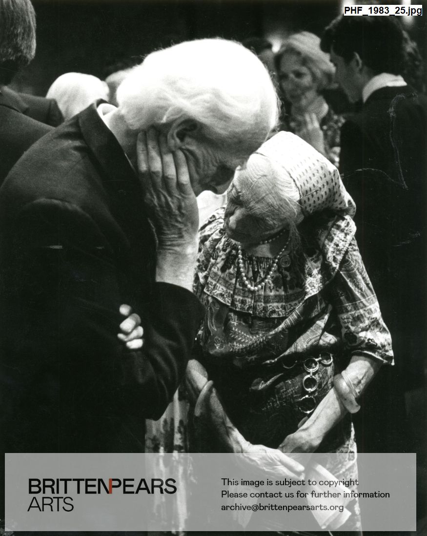 Photograph of John Piper and Charlotte, Lady Bonham-Carter