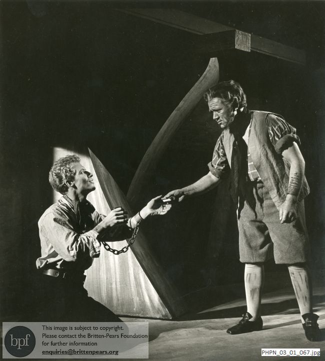 Production photograph of Billy Budd, Act IV, scene 1