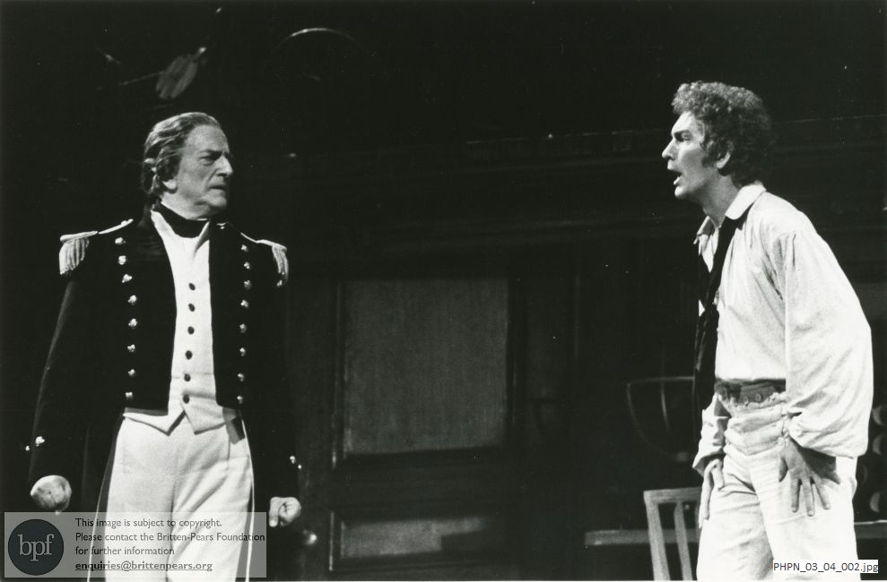 Photograph of Billy Budd at the Metropolitan Opera House, New York,  Act II  scene 2