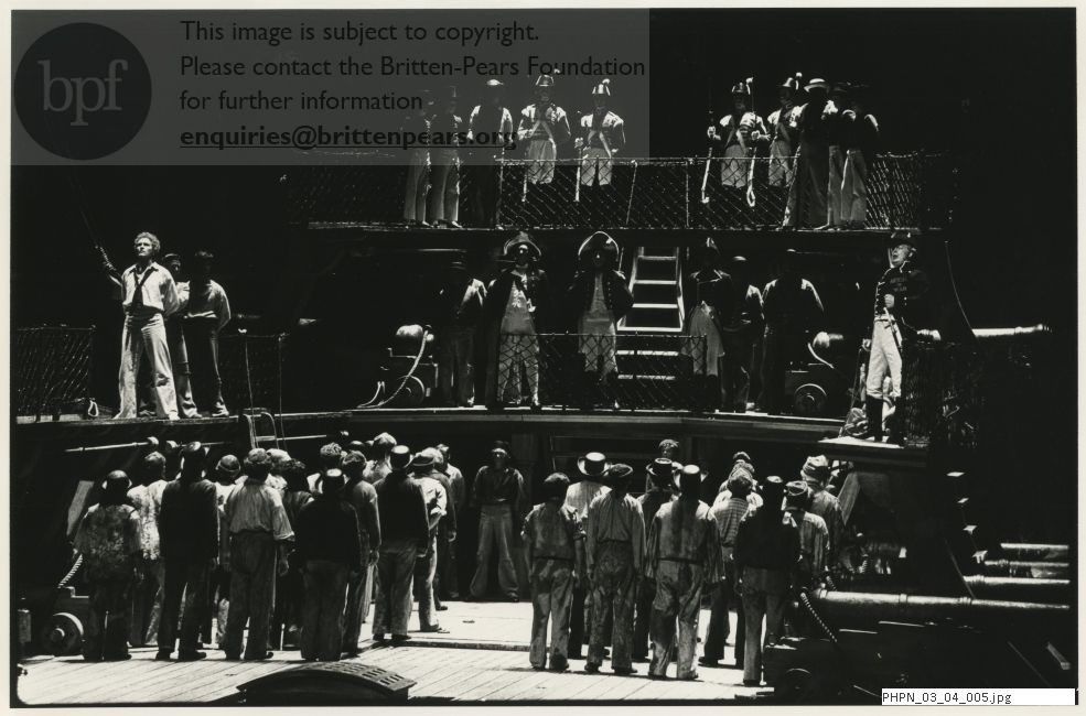 Photograph of Billy Budd at the Metropolitan Opera House, New York,  Act II  scene 4