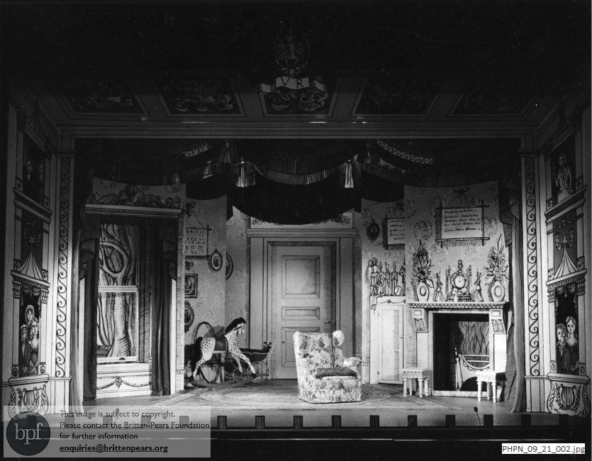 Pre-production photograph of The Little Sweep, set design