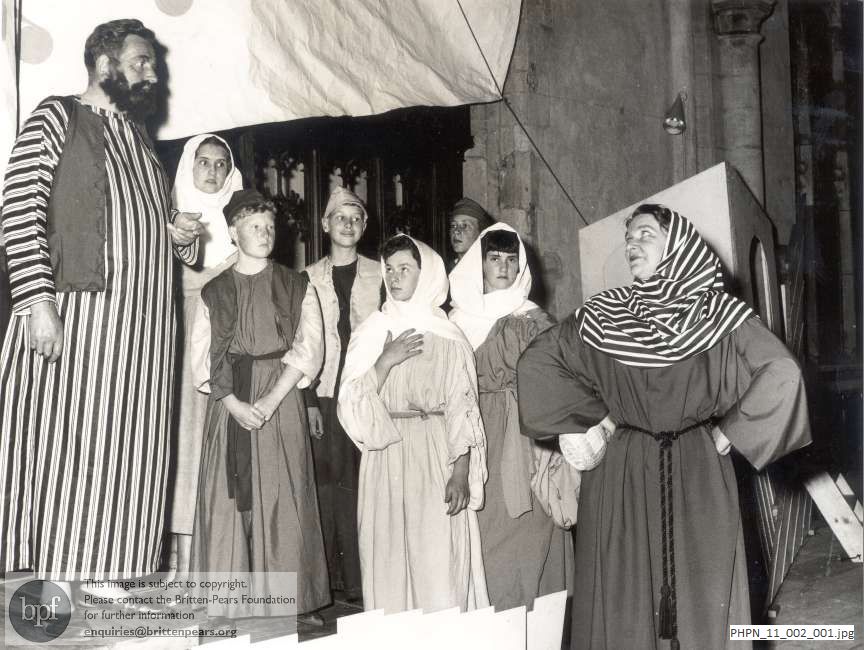 Production photograph of Noye's Fludde, Huntingdonshire Education Committee