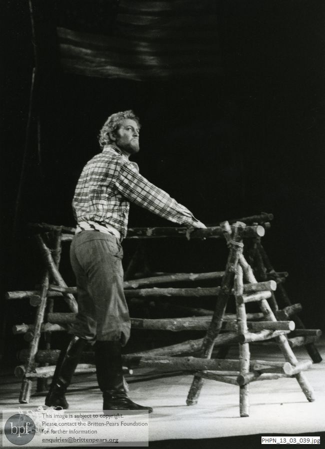 Production photograph of Paul Bunyan: Act 2 scene 1  A Clearing: 20. The Mocking of Hel Helson