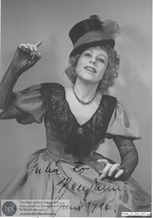 Photograph of Julia Moor in costume