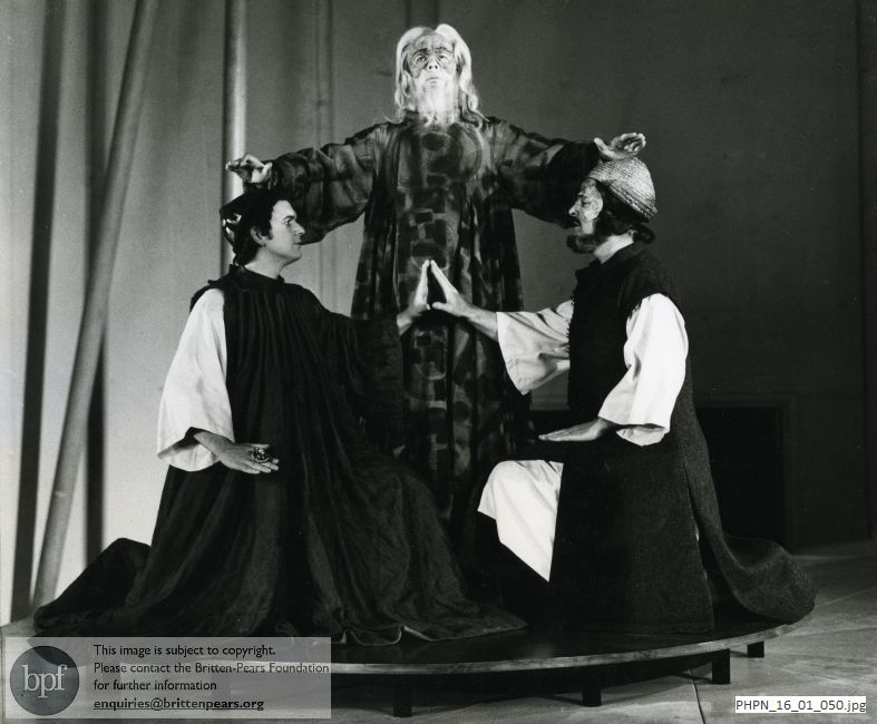 Production photograph of The Prodigal Son: Family harmony restored
