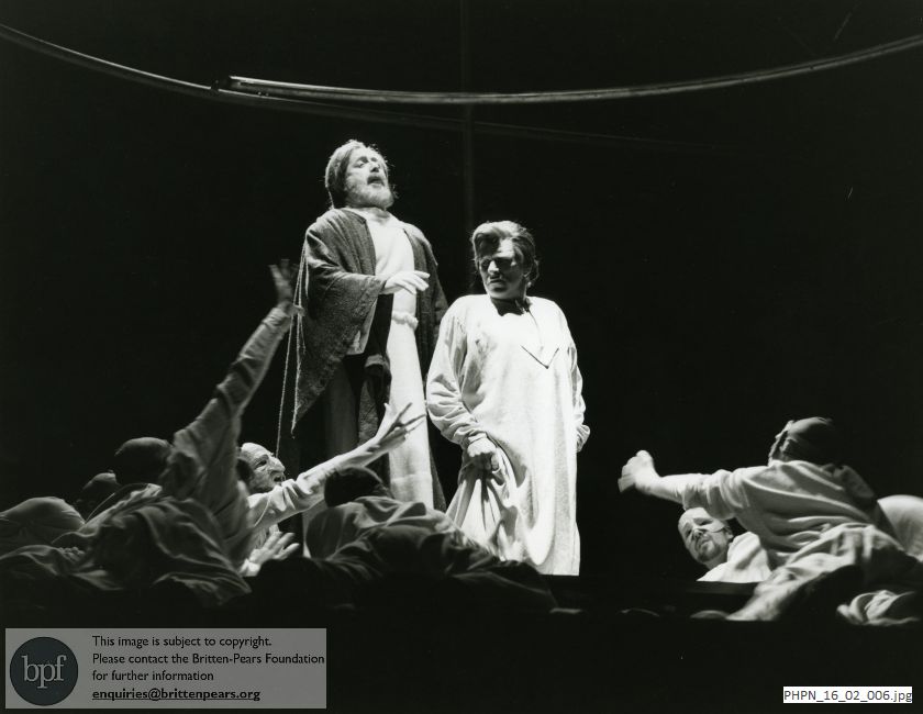 Production photograph of The Prodigal Son: The Son is confronted by Beggars