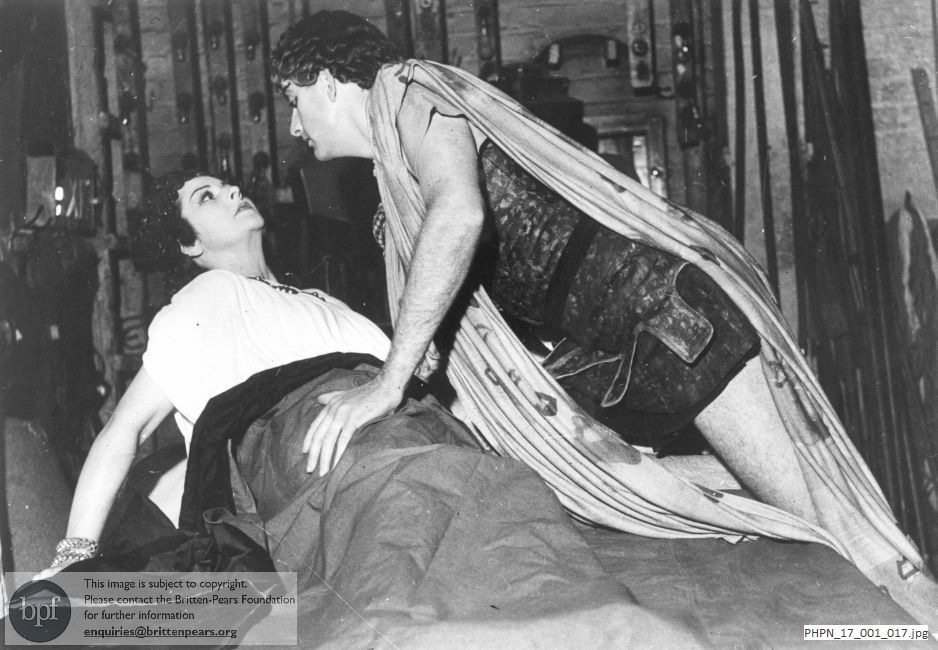 Production photograph of The Rape of Lucretia, Act 2 scene 1