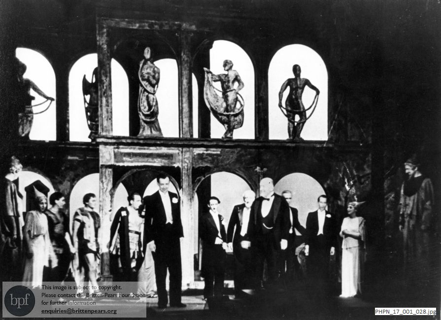 Curtain call after the premiere