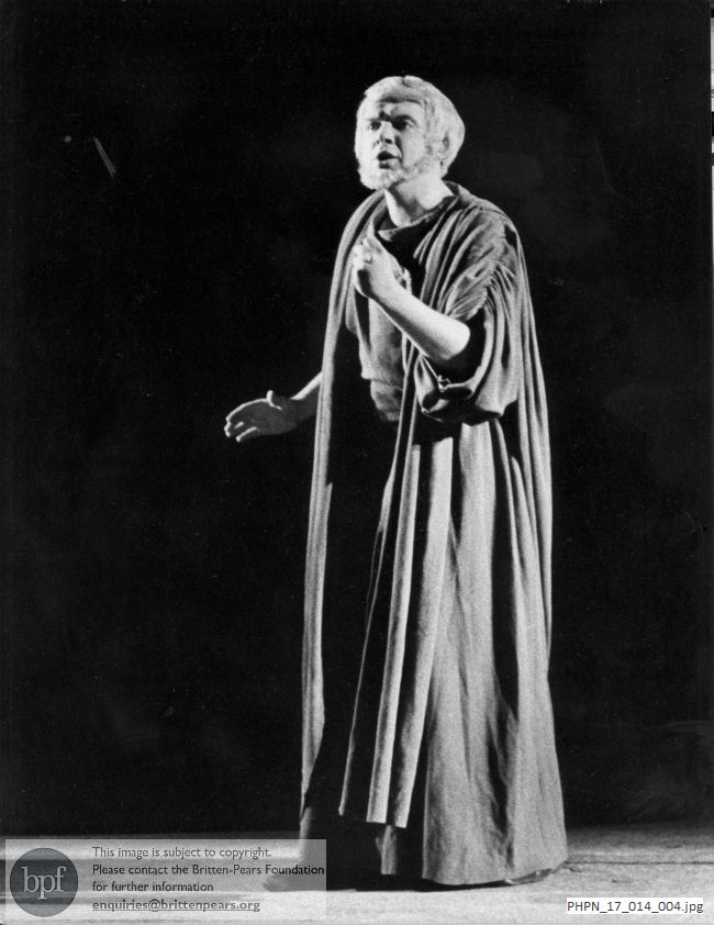 Photograph of Robert Tear as Male Chorus