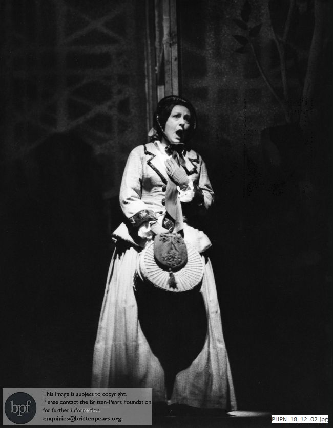 Production photograph of The Turn of the Screw Act 1 scene 1: The journey