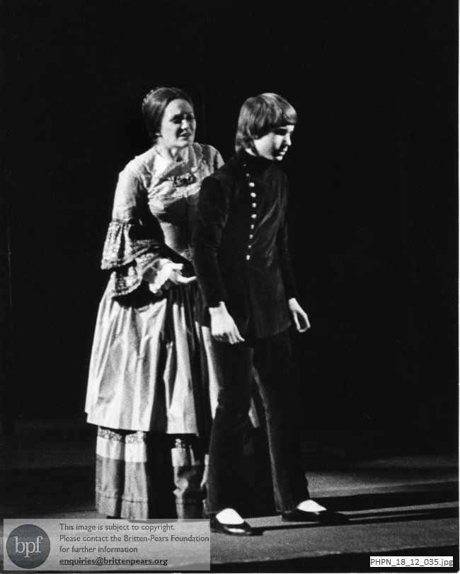 Production photograph of The Turn of the Screw Act 2 scene 8: Miles