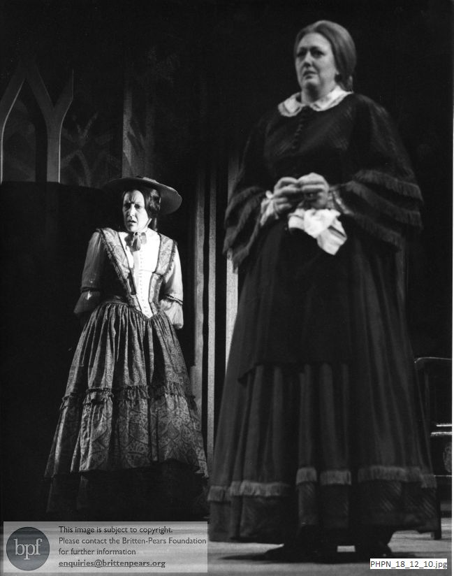 Production photograph of The Turn of the Screw Act 1 scene 5: The window 
