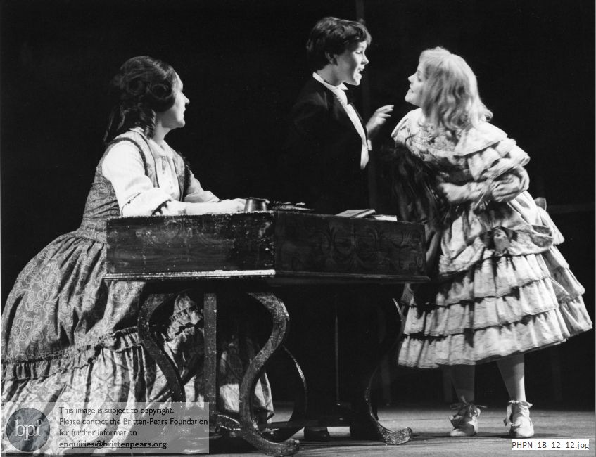 Production photograph of The Turn of the Screw Act 1 scene 6: The lesson 
