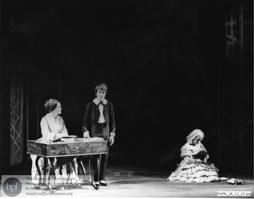 Production photograph of The Turn of the Screw Act 1 scene 6: The lesson