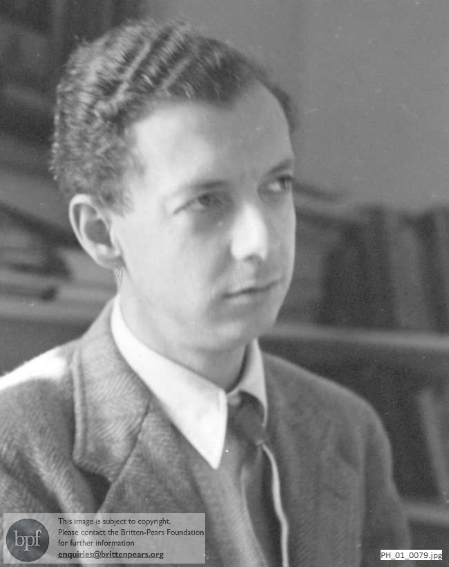 Benjamin Britten, informal professional portrait