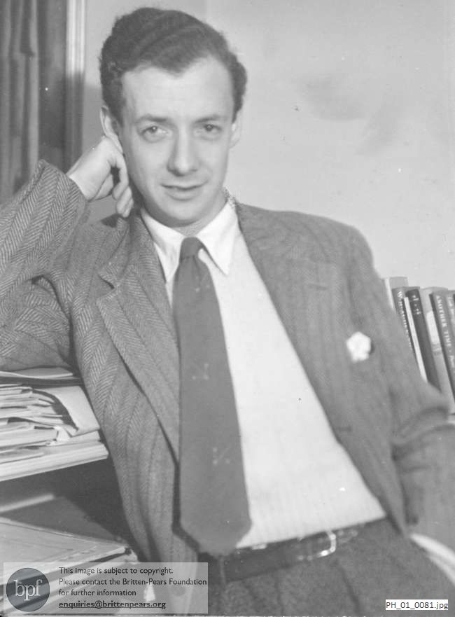 Benjamin Britten, informal professional portrait