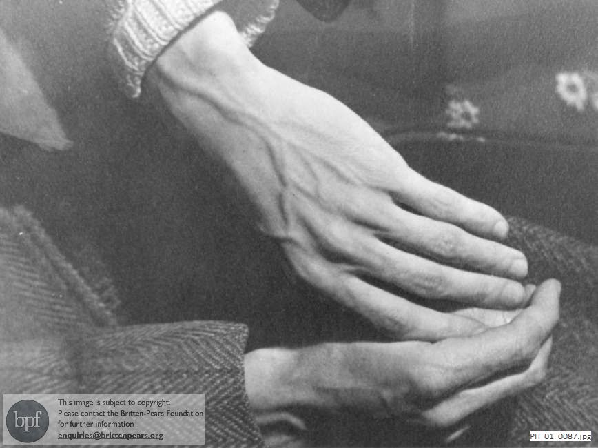 Benjamin Britten's hands