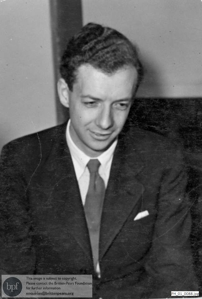 Benjamin Britten, informal portrait