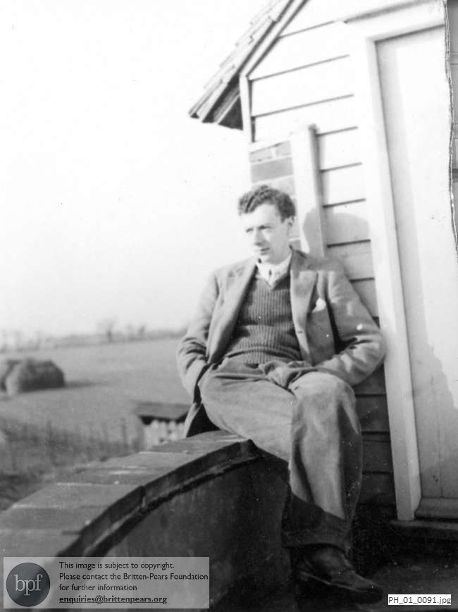 Benjamin Britten at the Old Mill, Snape