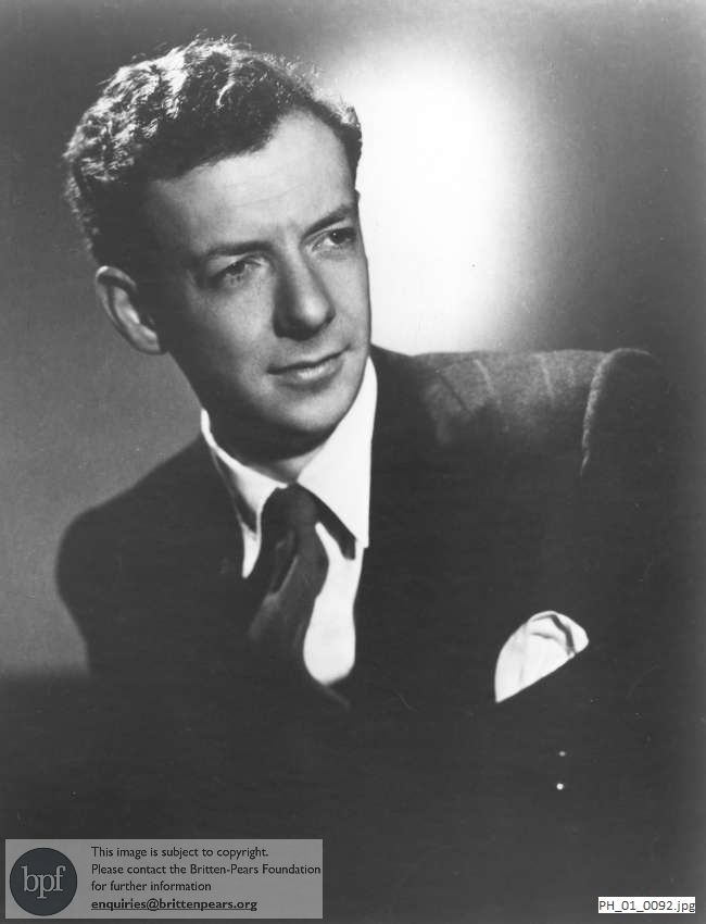 Publicity portrait of Benjamin Britten 