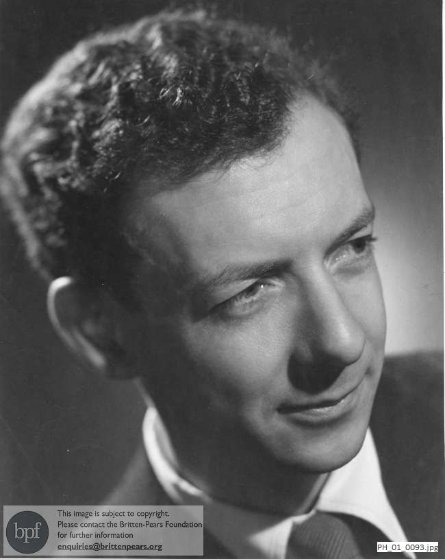 Publicity portrait of Benjamin Britten 