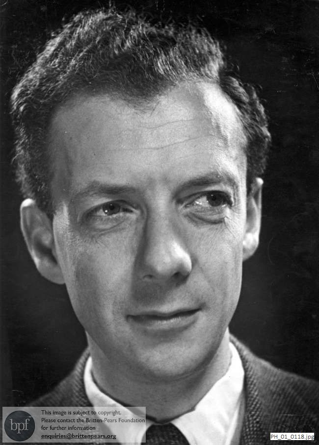 Benjamin Britten in Dutch professional portrait