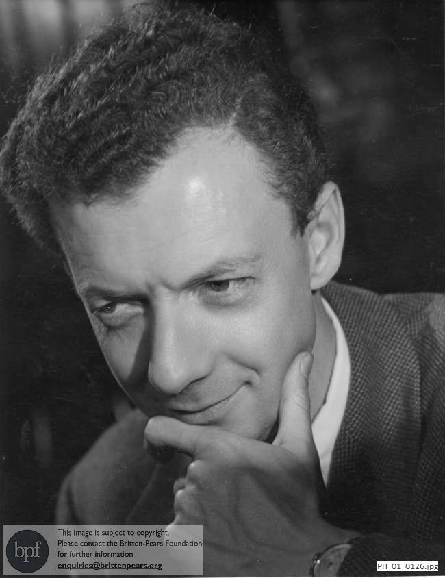 Benjamin Britten, studio portrait