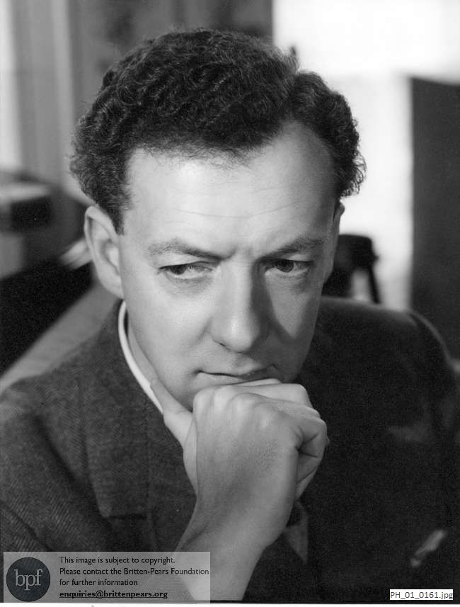 Benjamin Britten at Chester Gate, London N.W.1