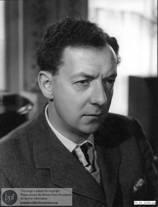 Benjamin Britten at Chester Gate, London N.W.1