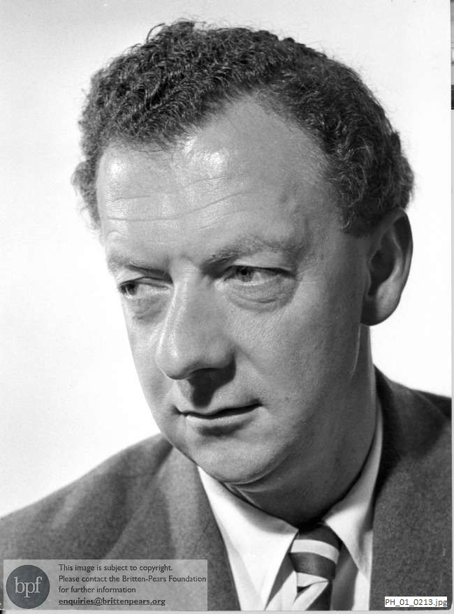 Benjamin Britten in Amsterdam studio