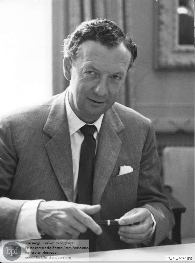 Benjamin Britten, informal portrait