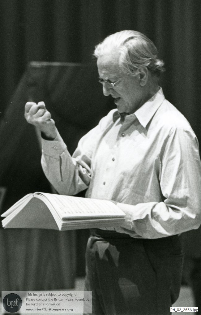 Peter Pears at the Britten-Pears School