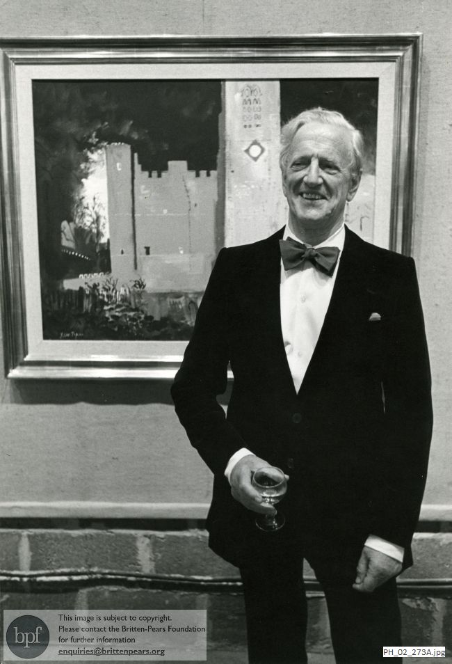 Peter Pears at an Aldeburgh Festival exhibition